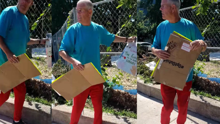 Family court worker fired for tearing down BLM signs